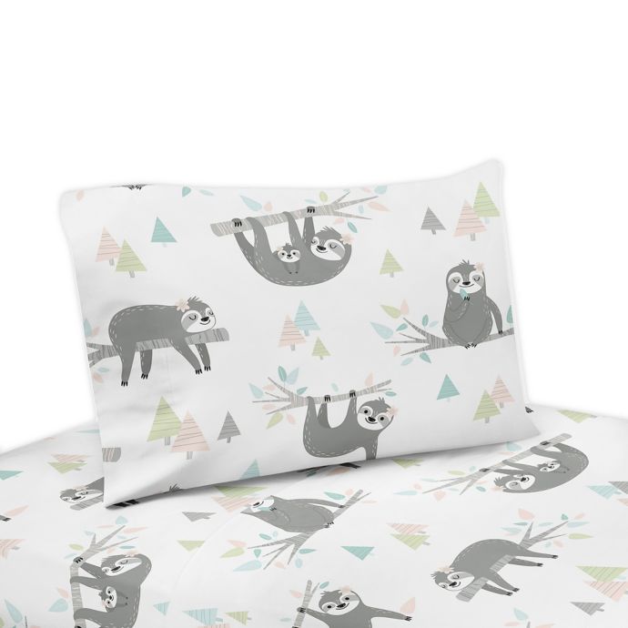 Sweet Jojo Designs Sloth Twin Sheet Set | Bed Bath and Beyond Canada