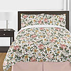 Alternate image 2 for Sweet Jojo Designs Vintage Floral 3-Piece Full/Queen Comforter Set in Pink/Green