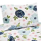 Alternate image 0 for Sweet Jojo Designs&reg; Blue Floral Twin Sheet Set