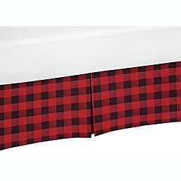 Sweet Jojo Designs Lumberjack Queen Bed Skirt in Red/Black