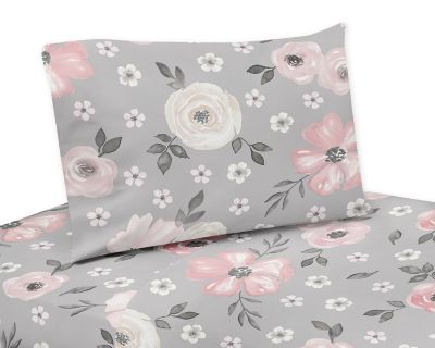 Sweet Jojo Designs&reg; Watercolor Floral Twin Sheet Set