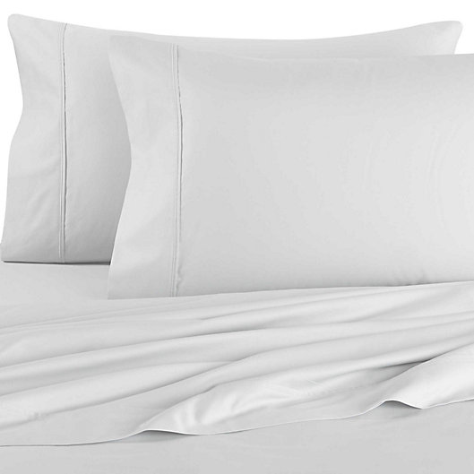 Alternate image 1 for Brookstone® BioSense 500-Thread-Count Tencel Standard/Queen Pillowcase Set in Light Blue