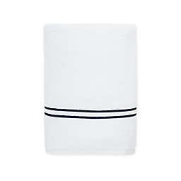 Wamsutta® Egyptian Cotton Striped Bath Towel in Navy