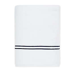 Wamsutta® Egyptian Cotton Striped Bath Sheet in Black Iris