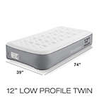 Alternate image 1 for Brookstone&reg; Perfect 12-Inch Twin Air Mattress with Built-In Pump