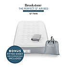 Alternate image 2 for Brookstone&reg; Perfect 12-Inch Twin Air Mattress with Built-In Pump