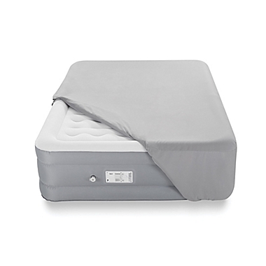 Brookstone&reg; Perfect 18-Inch Twin Air Mattress in Grey. View a larger version of this product image.