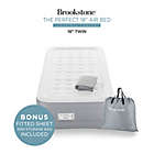 Alternate image 3 for Brookstone&reg; Perfect 18-Inch Twin Air Mattress in Grey