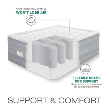 Brookstone&reg; Perfect 24-Inch Queen Air Mattress with Built-In Pump. View a larger version of this product image.