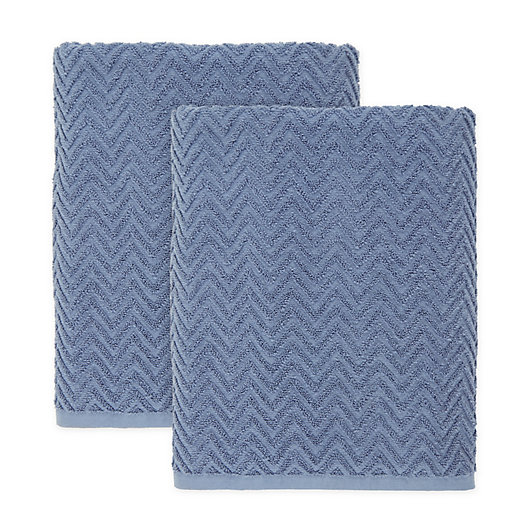 Alternate image 1 for Simply Essential™ Cotton 2-Piece Bath Towel Set in Tempest Grey