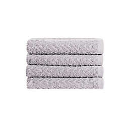Simply Essential™ Cotton 4-Piece Hand Towel Set in Grey
