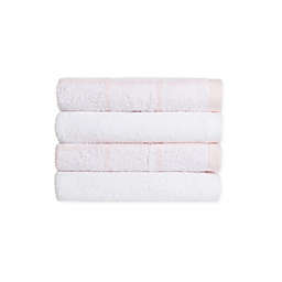 Simply Essential™ Cotton 4-Piece Hand Towel Set in Rosewater Blush