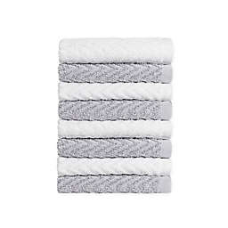 Simply Essential™ Cotton 8-Piece Washcloth Set in Grey