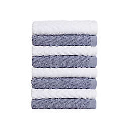 Simply Essential™ Cotton 8-Piece Washcloth Set in Tempest Grey