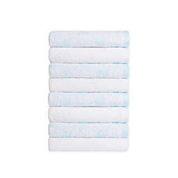 Simply Essential™ Cotton 8-Piece Washcloth Set in Blue