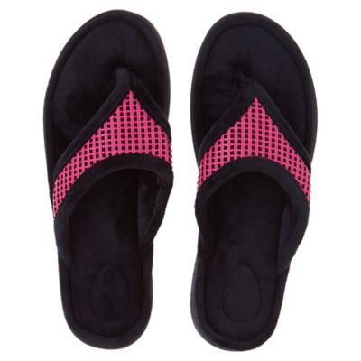 Brookstone&reg; Small Thong Slippers in Pink