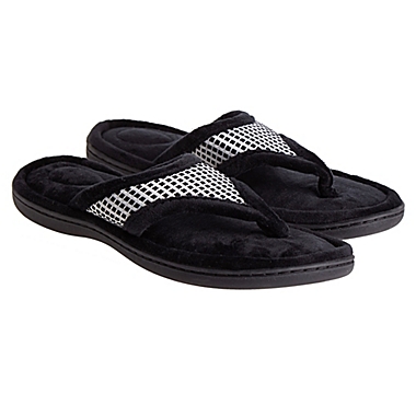 Brookstone&reg; Thong Slippers. View a larger version of this product image.