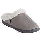 Alternate image 1 for Brookstone&reg; Classic Mediium Sherpa Slip-On Slippers in Grey