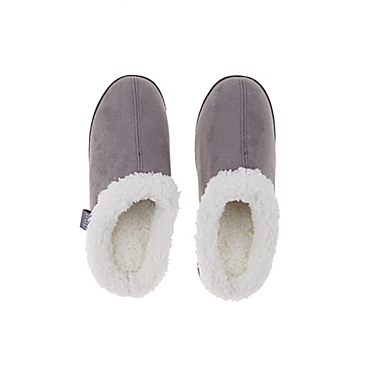Brookstone&reg; Classic Slip-On Sherpa Slippers. View a larger version of this product image.