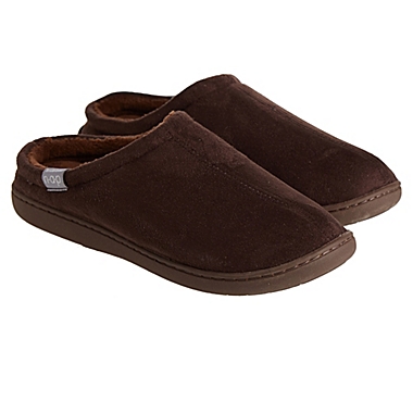 Brookstone&reg; Classic Slip-On Slippers in Chocolate. View a larger version of this product image.