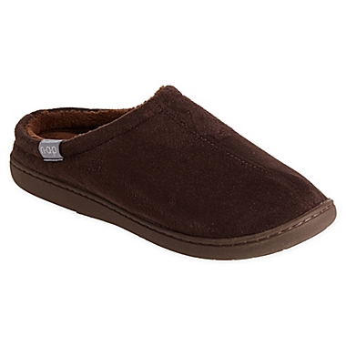 Brookstone&reg; Classic Slip-On Slippers in Chocolate. View a larger version of this product image.