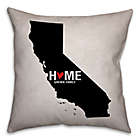 Alternate image 0 for California State Pride Square Throw Pillow in Black/White
