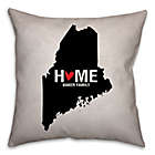 Alternate image 0 for Maine State Pride Square Throw Pillow in Black/White