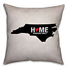 Alternate image 0 for North Carolina State Pride Square Throw Pillow in Black/White