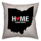 Alternate image 0 for Ohio State Pride Square Throw Pillow in Black/White