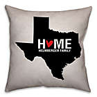 Alternate image 0 for Texas State Pride Square Throw Pillow in Black/White