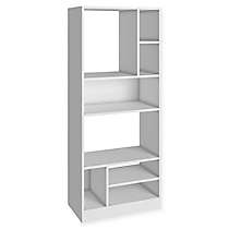 Manhattan Comfort Serra 1 0 Bookcase, Manhattan Comfort Serra 1 0 White 5 Shelf Bookcase