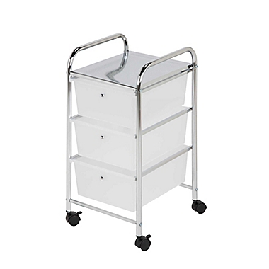 Honey-Can-Do&reg; Steel 3-Drawer Rolling Storage Cart. View a larger version of this product image.