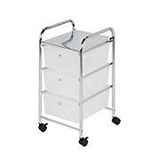 Honey-Can-Do&reg; Steel 3-Drawer Rolling Storage Cart