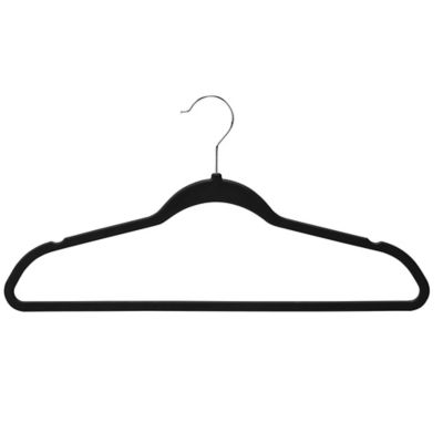Honey-Can-Do &reg; 50-Pack Rubber Space-Saving Hangers in Black