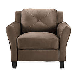 Giano Microfiber Chair in Brown