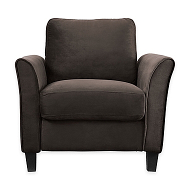 Venzon Microfiber Chair in Coffee. View a larger version of this product image.