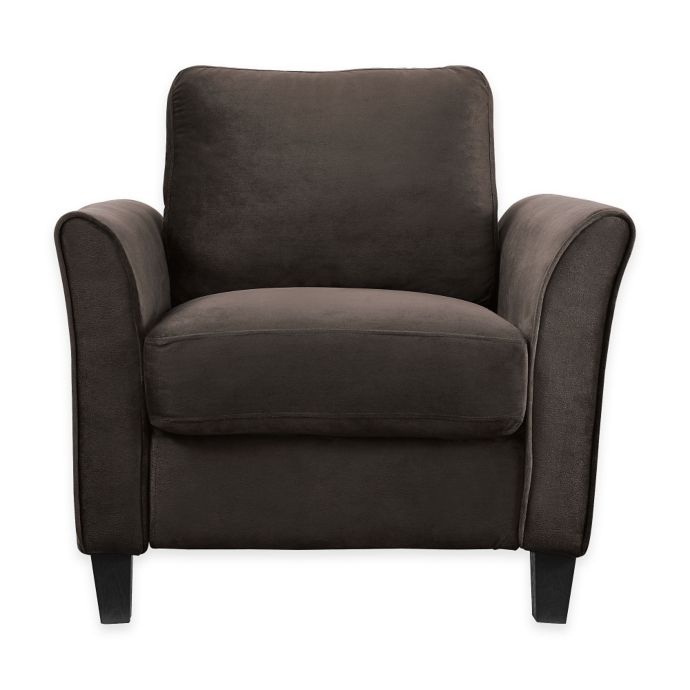 Venzon Microfiber Chair In Coffee Bed Bath Beyond