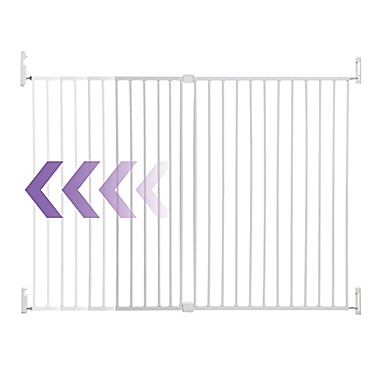 Dreambaby&reg; Broadway Wide and Tall Expandable Gate in White. View a larger version of this product image.