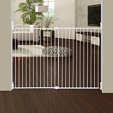Dreambaby&reg; Broadway Wide and Tall Expandable Gate in White. View a larger version of this product image.