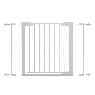 Dreambaby Safety Baby Gate 30 Inch Pressure Mounted Auto Close Security White 