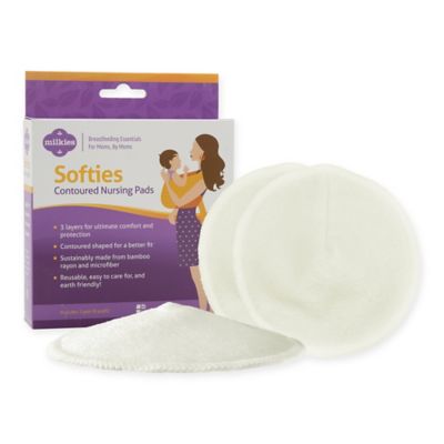 Milkies Softies 6-Pack Rayon Contoured Nursing Pads