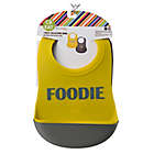 Alternate image 1 for chewbeads&reg; Boy 2-Pack Silicone Food Bibs in Grey/Yellow