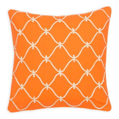 Levtex Home Serendipity Orange Rope Square Throw Pillow