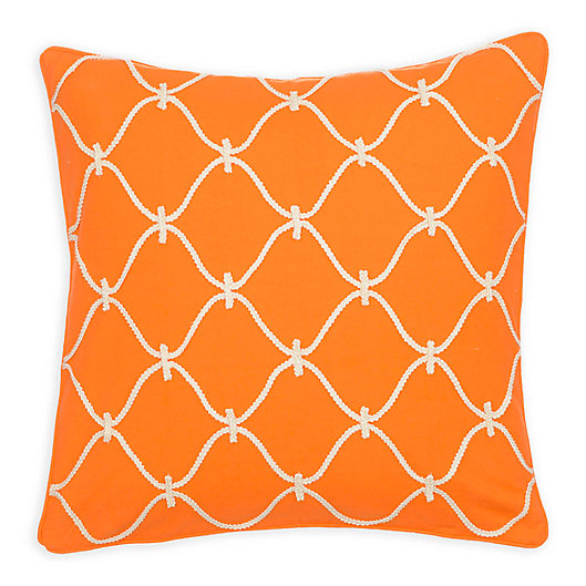 Alternate image 1 for Levtex Home Serendipity Orange Rope Square Throw Pillow