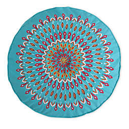Levtex Home Mirage Round Throw Pillow in Teal