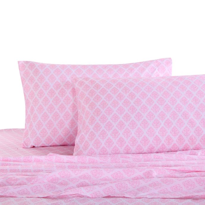 Levtex Home Margaux Damask Sheet Set in Pink Bed Bath & Beyond