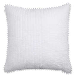 Levtex Home Pom Pom European Pillow Sham in White