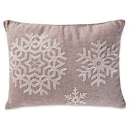 Levtex Home Avery Snowflake Oblong Throw Pillow in Natural