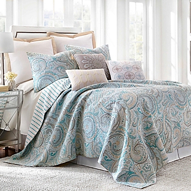 Levtex Home Spruce 2-Piece Reversible Twin/Twin XL Quilt Set in Blue. View a larger version of this product image.