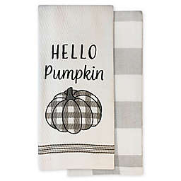 Hello Pumpkin Harvest Kitchen Towels (Set of 2)